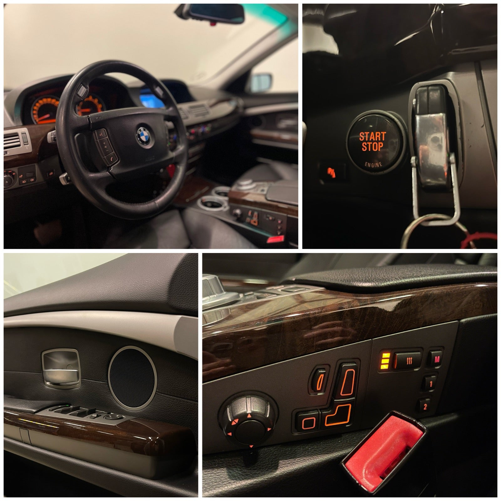 Grøn BMW 740i fra 2005