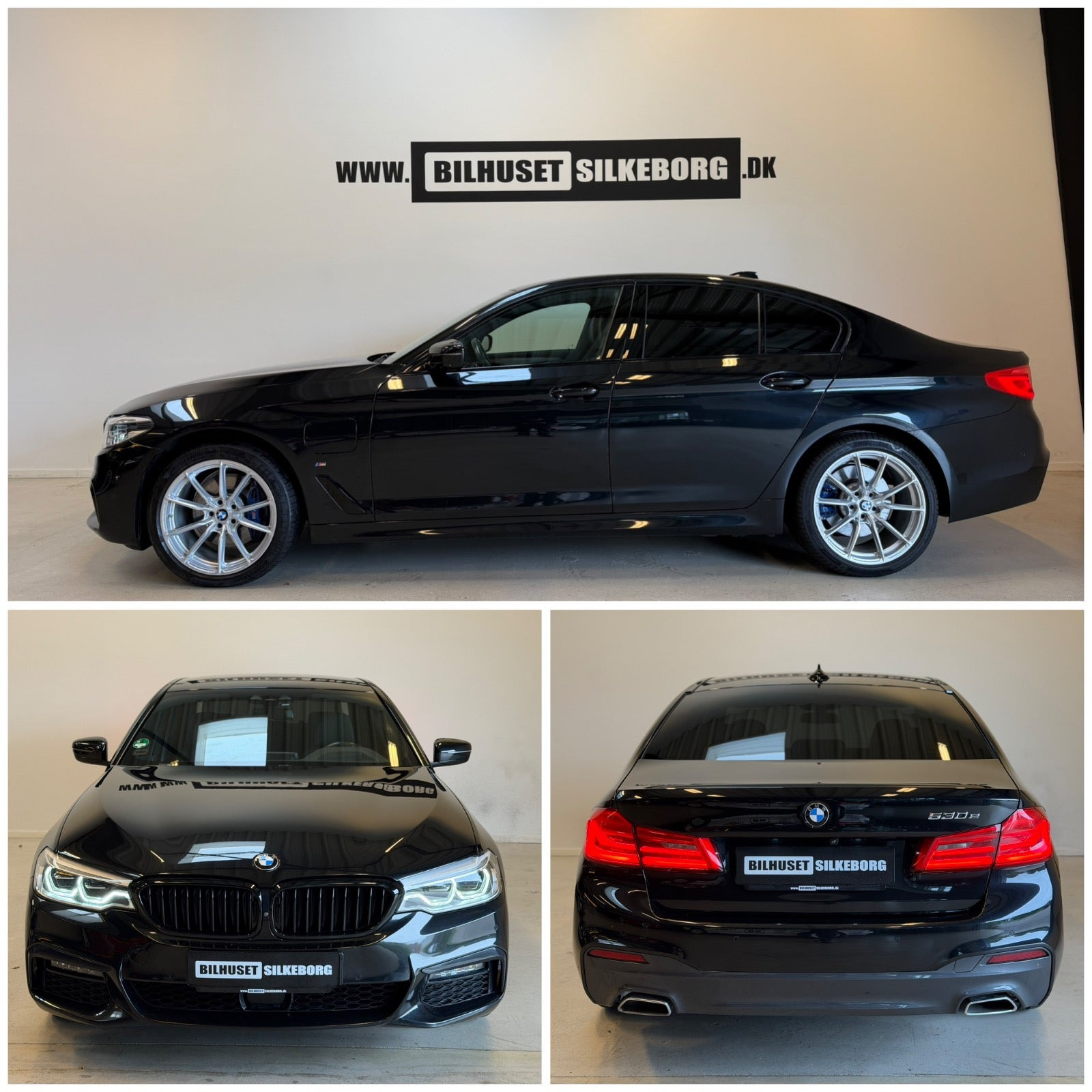 Sort BMW 530e fra 2020