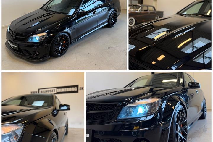 Orange Mercedes C63 fra 2008