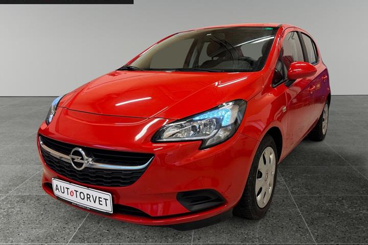 Rød Opel Corsa fra 2015