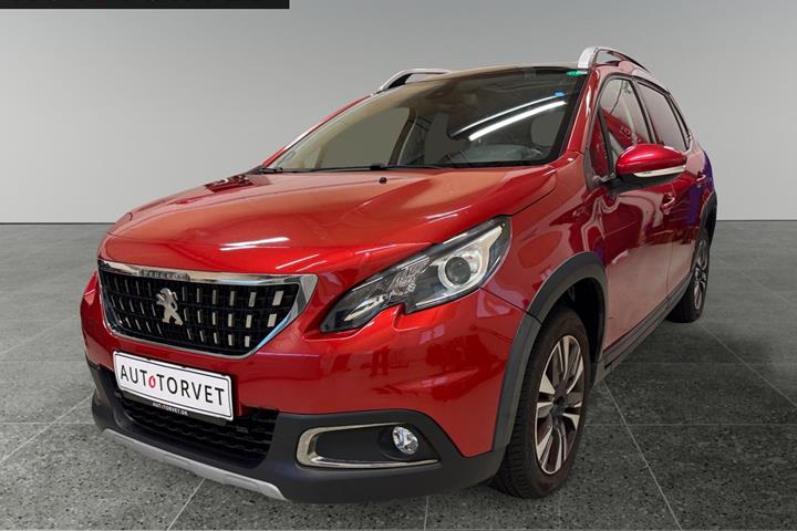Rød Peugeot 2008 fra 2018