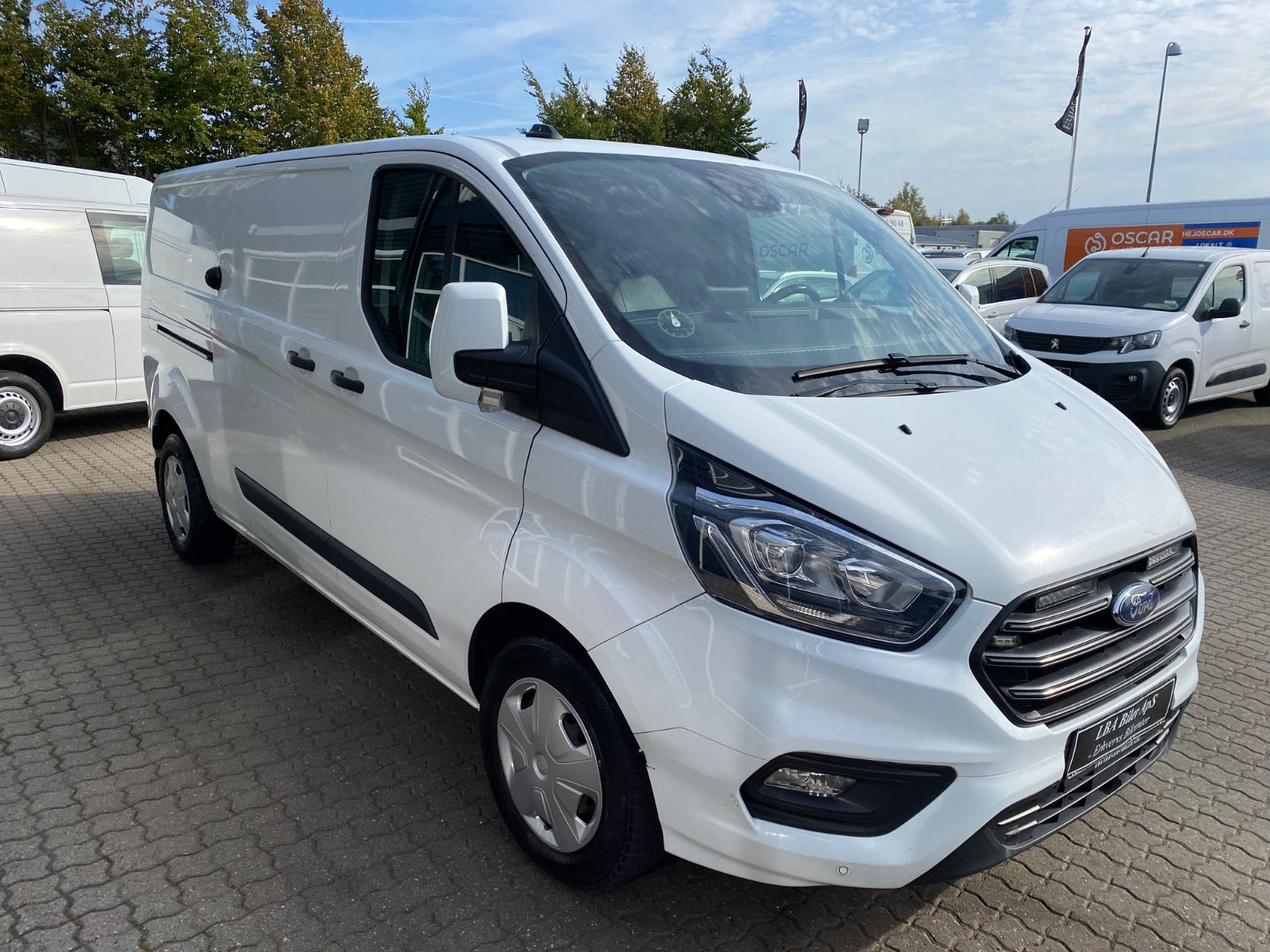 Hvid Ford Transit Custom 300 L2 fra 2022