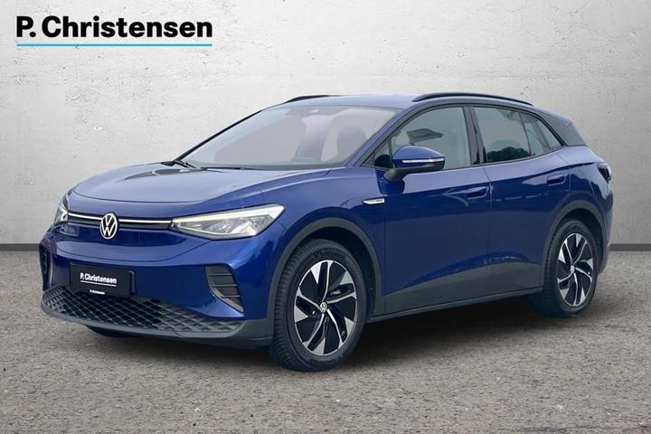 Blå VW ID.4 fra 2023 set udefra