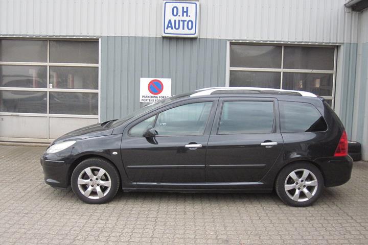 Sort Peugeot 307 fra 2007