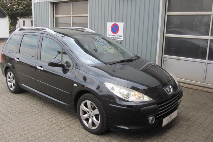 Sort Peugeot 307 fra 2007