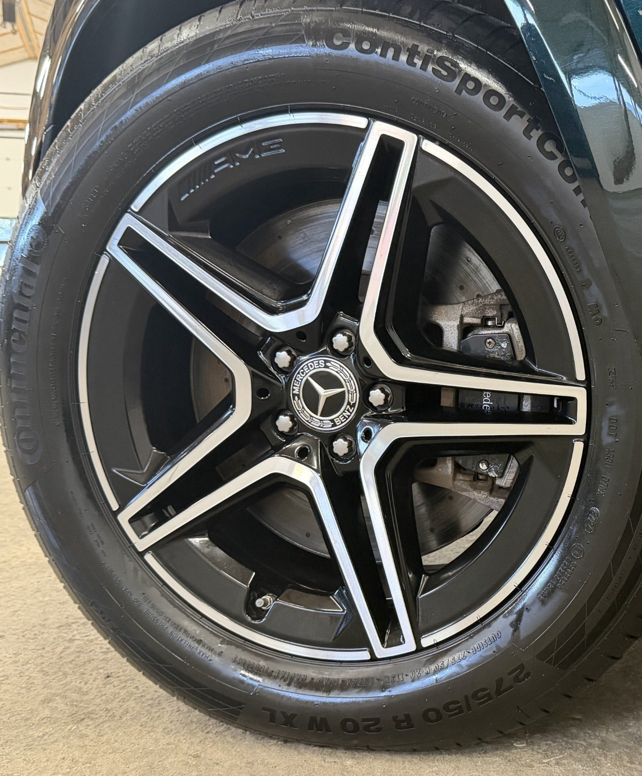 Grøn Mercedes GLE350 de fra 2022