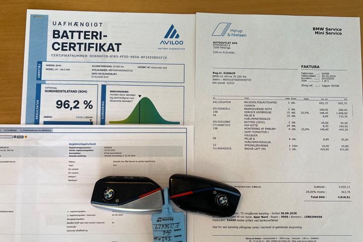 Grå BMW iX1 fra 2023