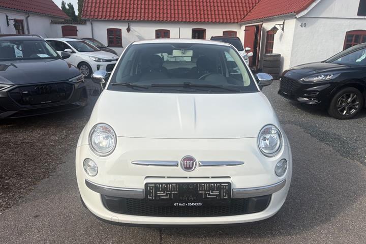 Hvid Fiat 500 fra 2008