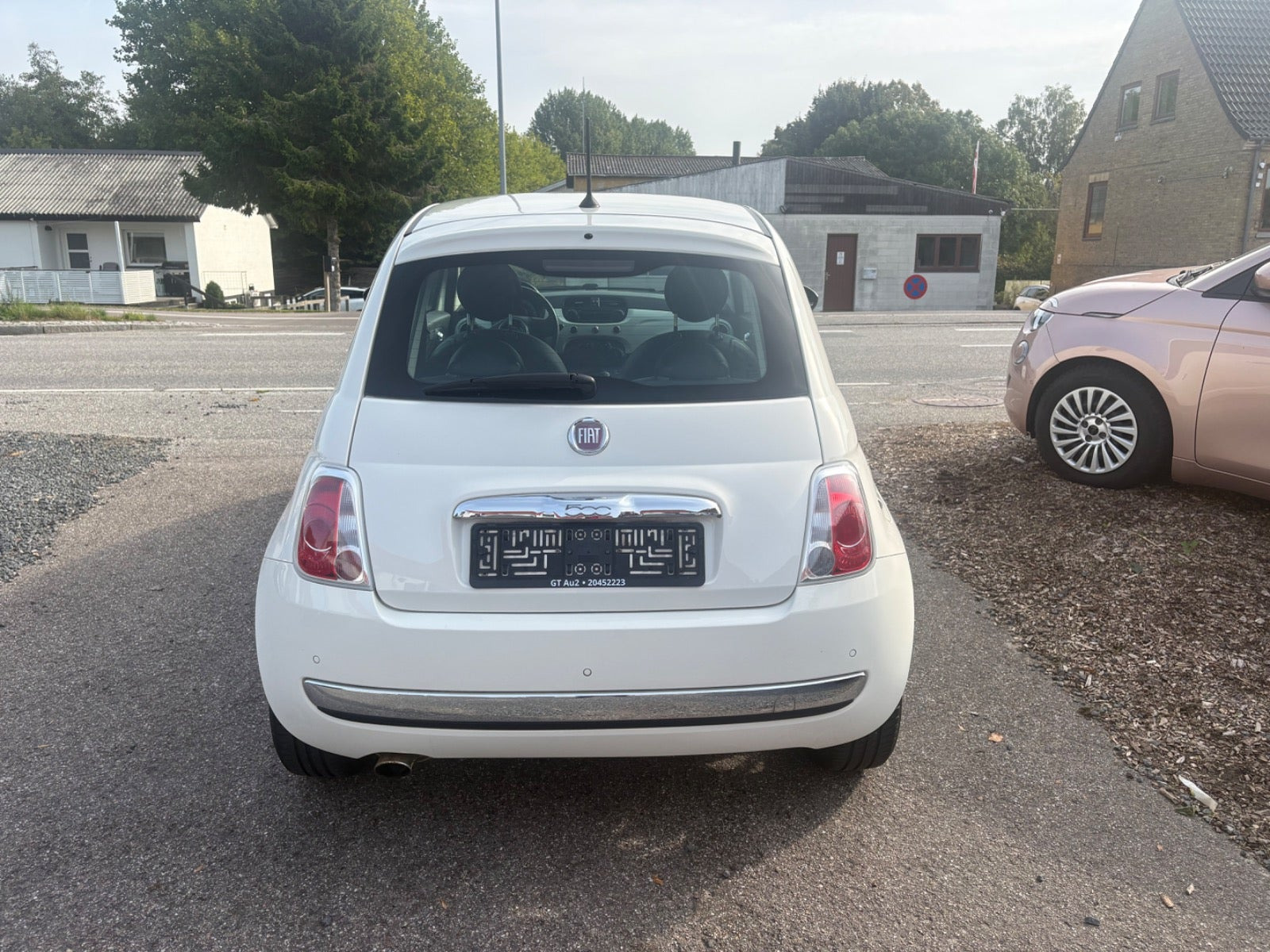 Hvid Fiat 500 fra 2008