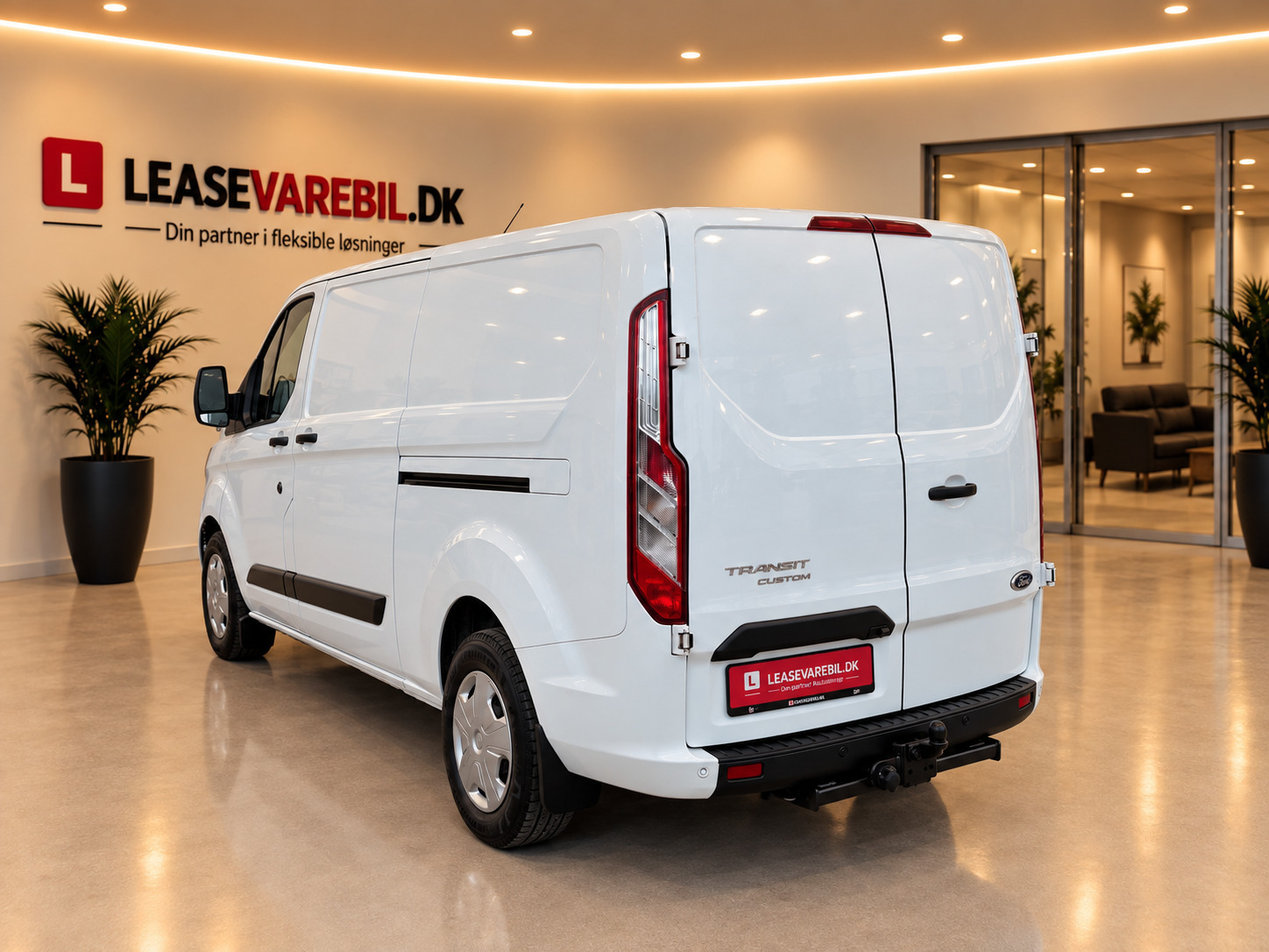 Hvid Ford Transit Custom 320 L2 fra 2022