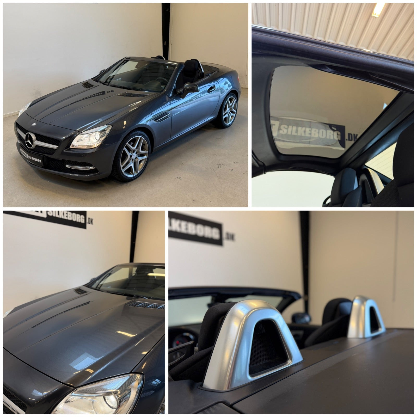 Grå Mercedes SLK200 fra 2012