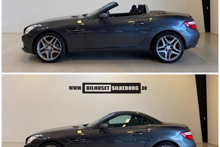 Grå Mercedes SLK200 fra 2012