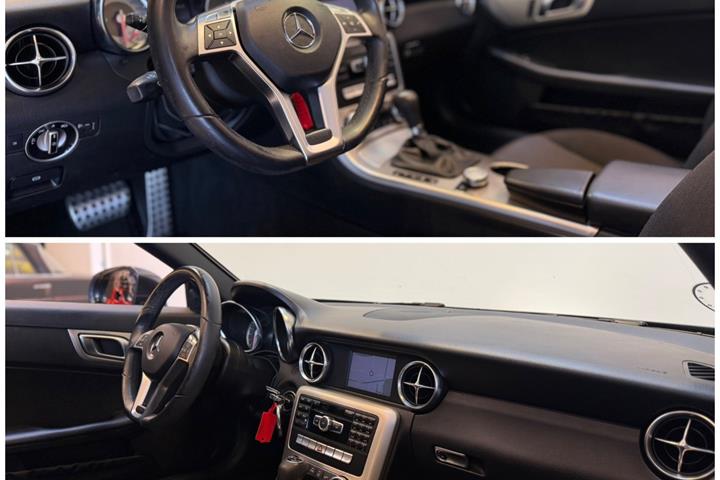 Grå Mercedes SLK200 fra 2012
