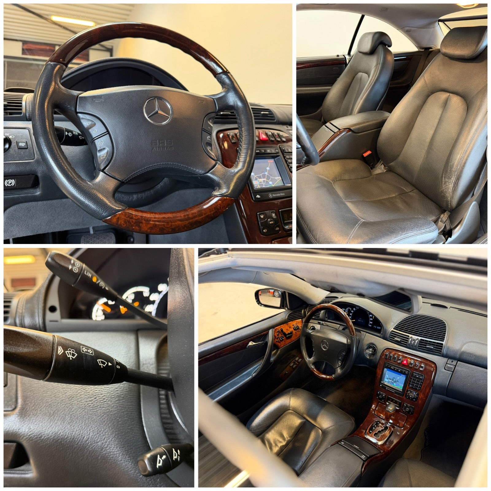 Brun Mercedes CL500 fra 2000