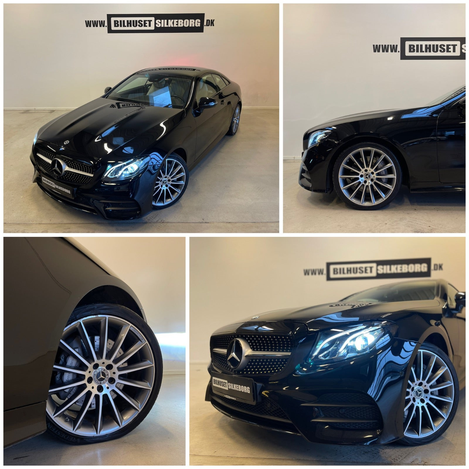 Beige Mercedes E350 d fra 2017