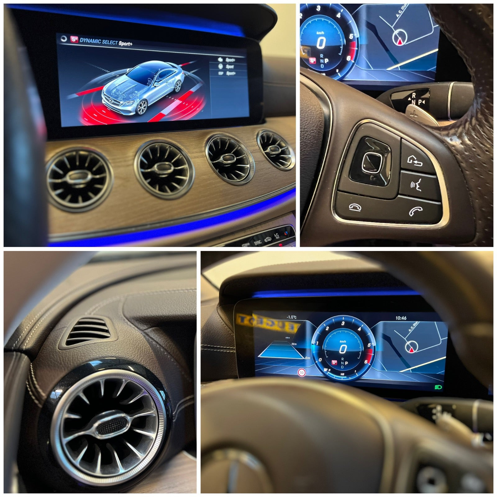 Beige Mercedes E350 d fra 2017