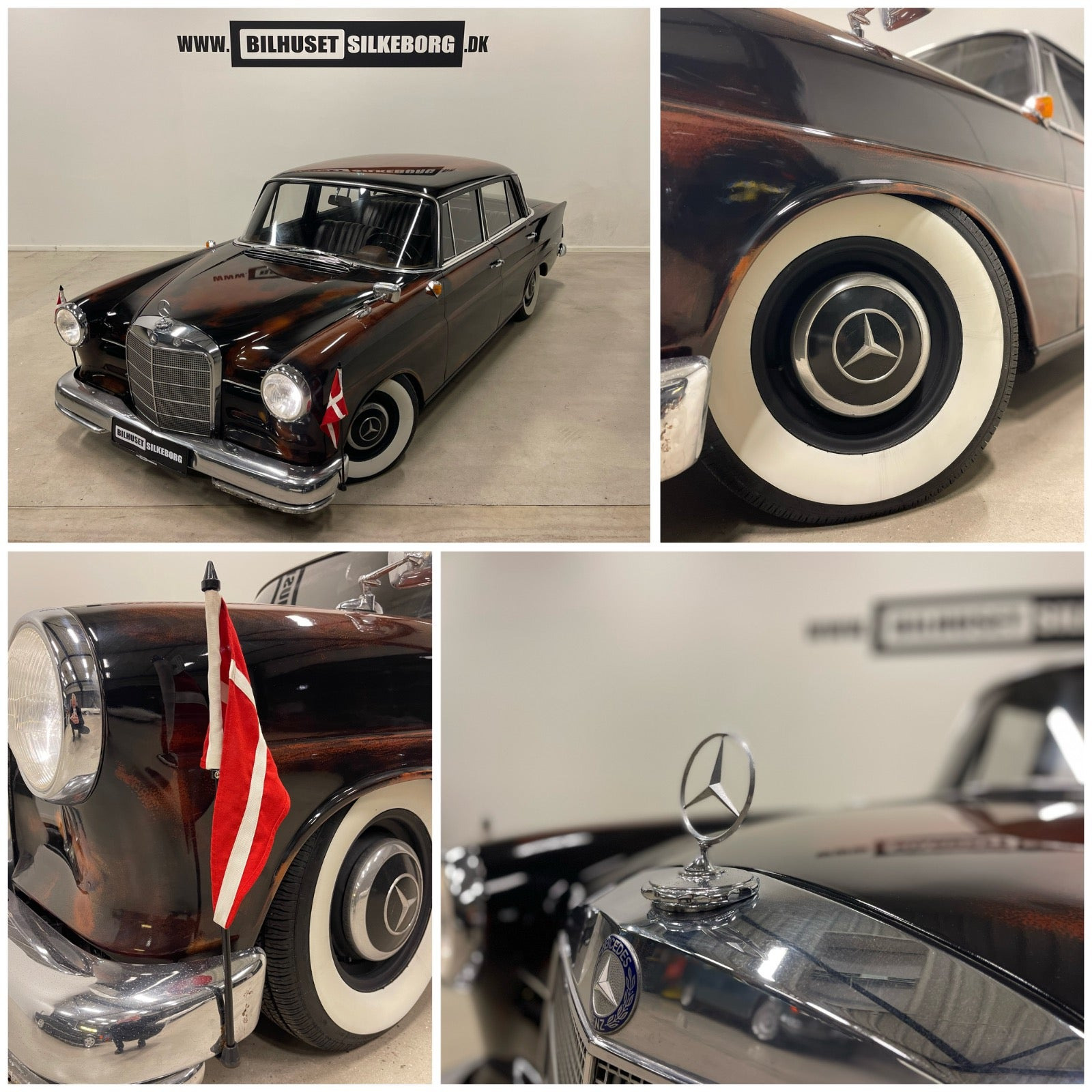 Brun Mercedes 190 C fra 1964