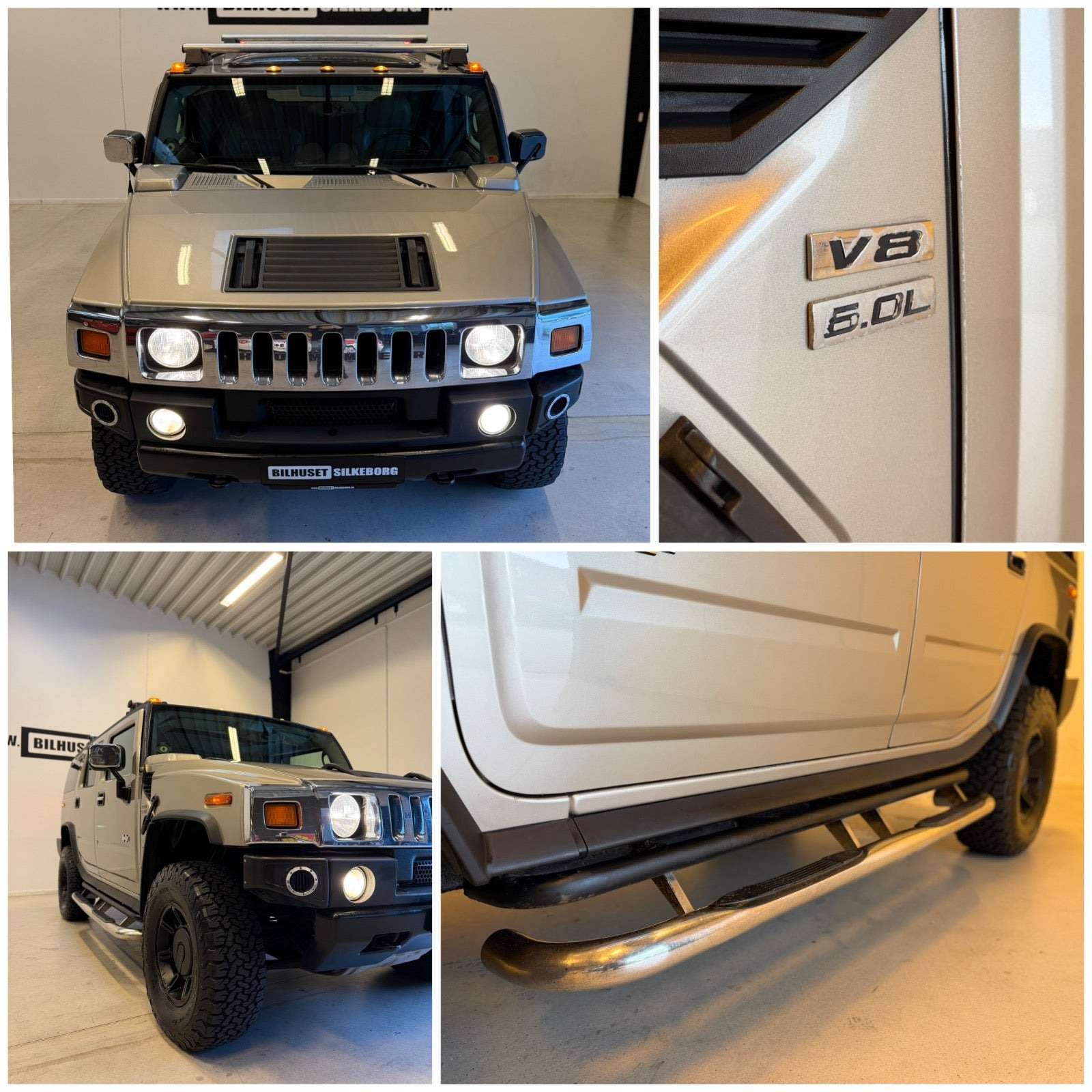 Blå Hummer H2 fra 2004