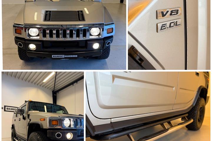 Blå Hummer H2 fra 2004