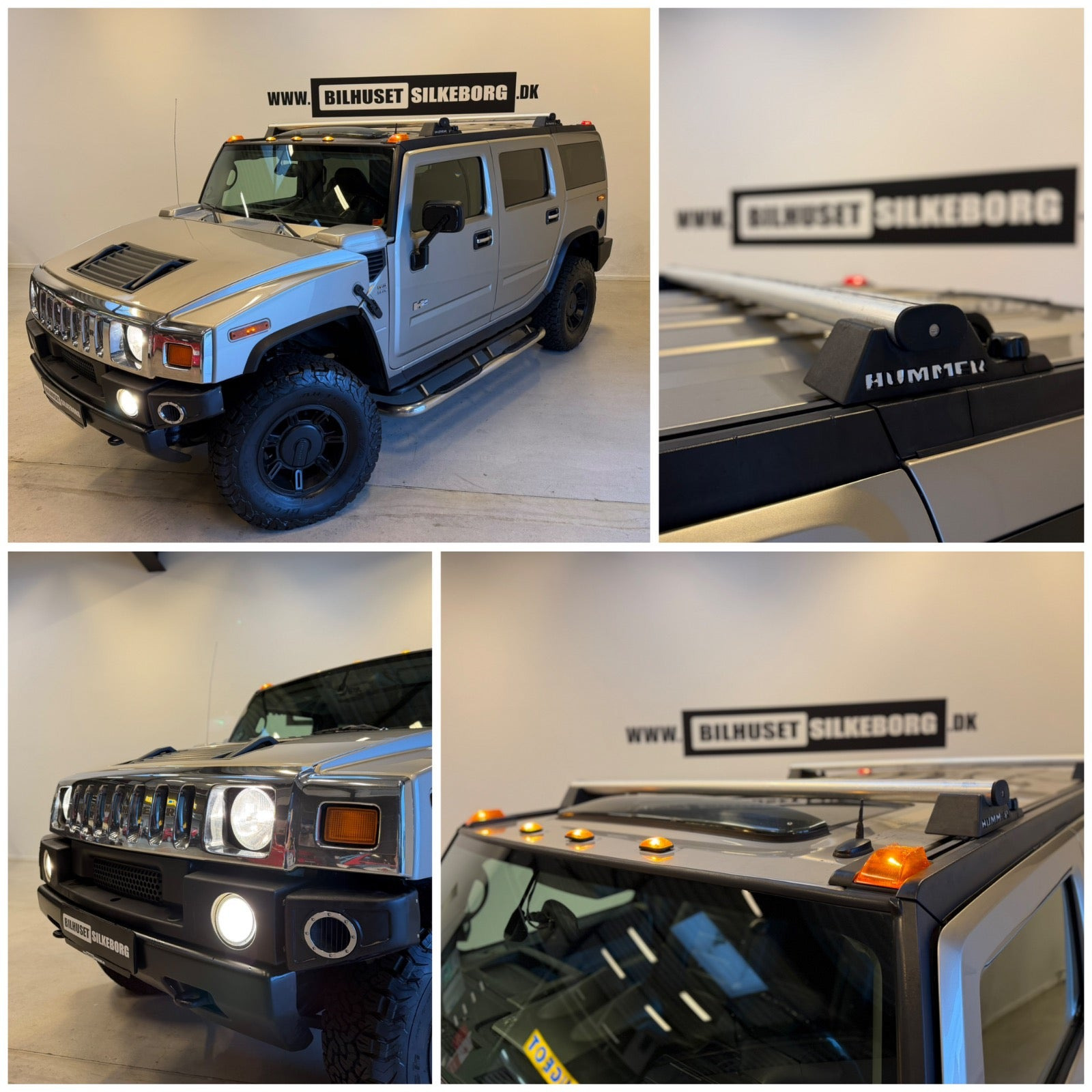 Blå Hummer H2 fra 2004