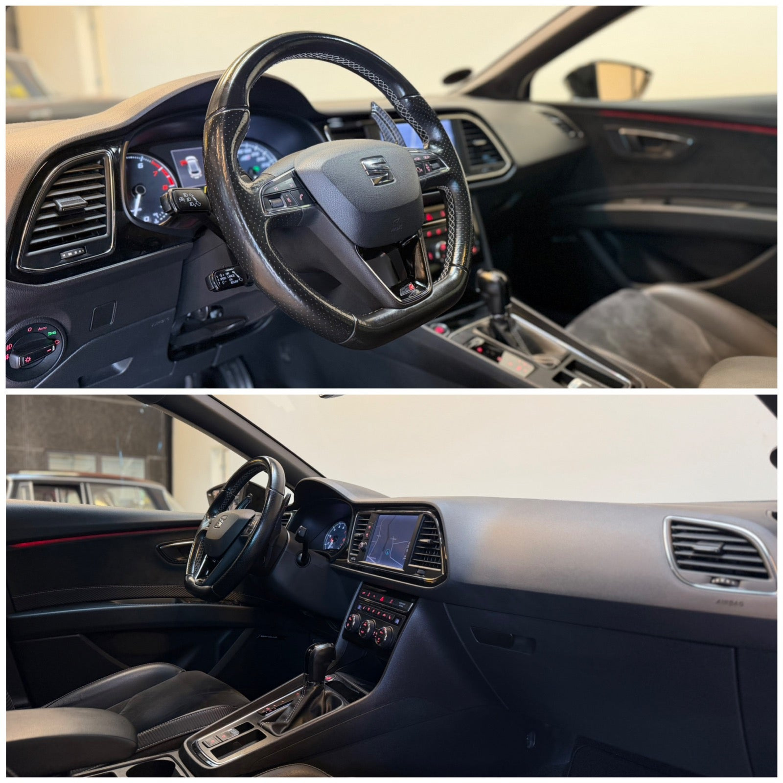 Rød Seat Leon fra 2017
