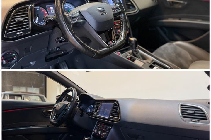 Rød Seat Leon fra 2017