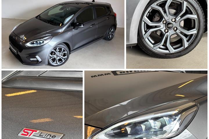 Rød Ford Fiesta fra 2018