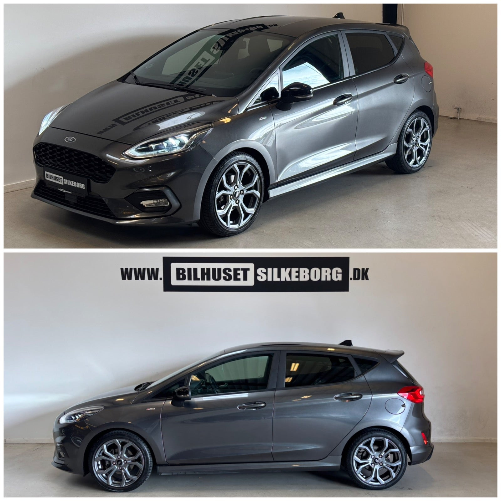 Rød Ford Fiesta fra 2018