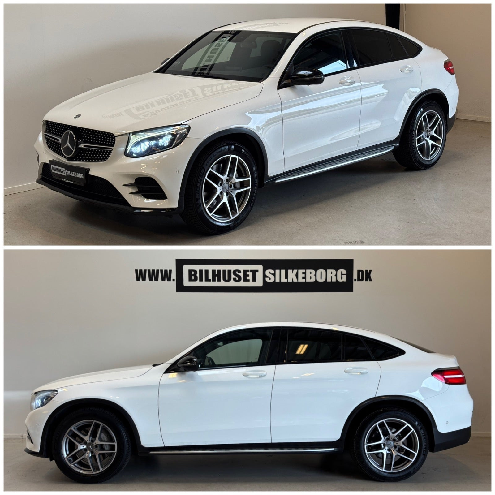 Hvid Mercedes GLC250 fra 2017
