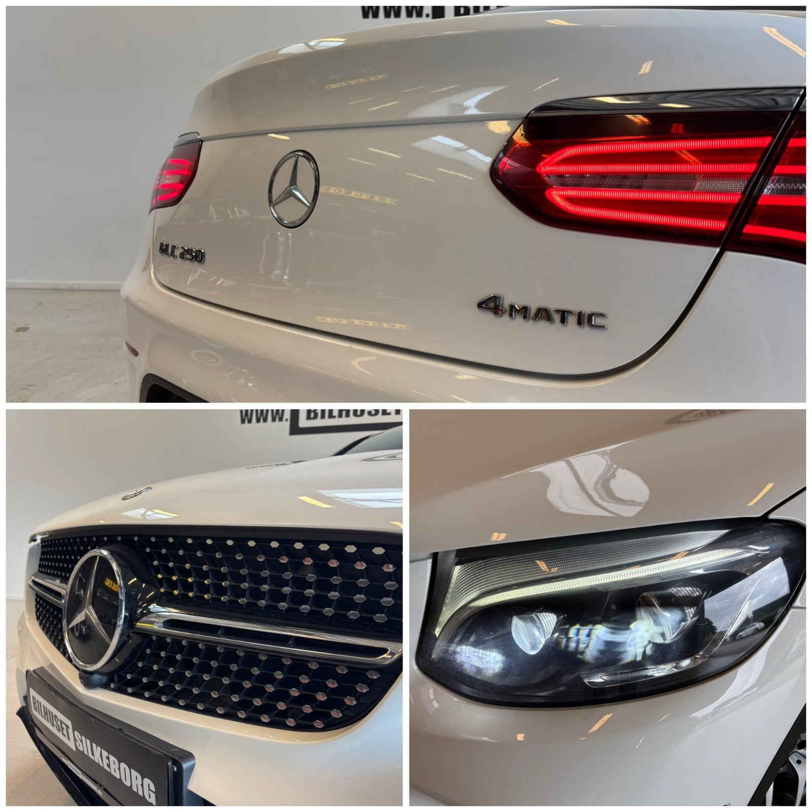 Hvid Mercedes GLC250 fra 2017