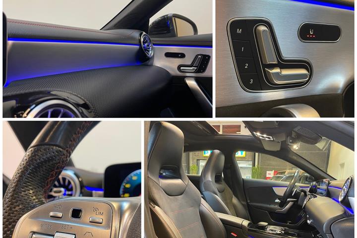 Rød Mercedes CLA220 d fra 2020