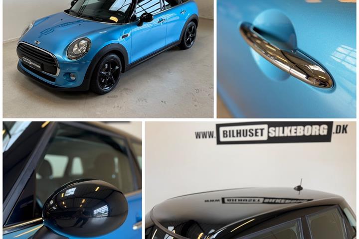 Blå Mini Cooper fra 2015