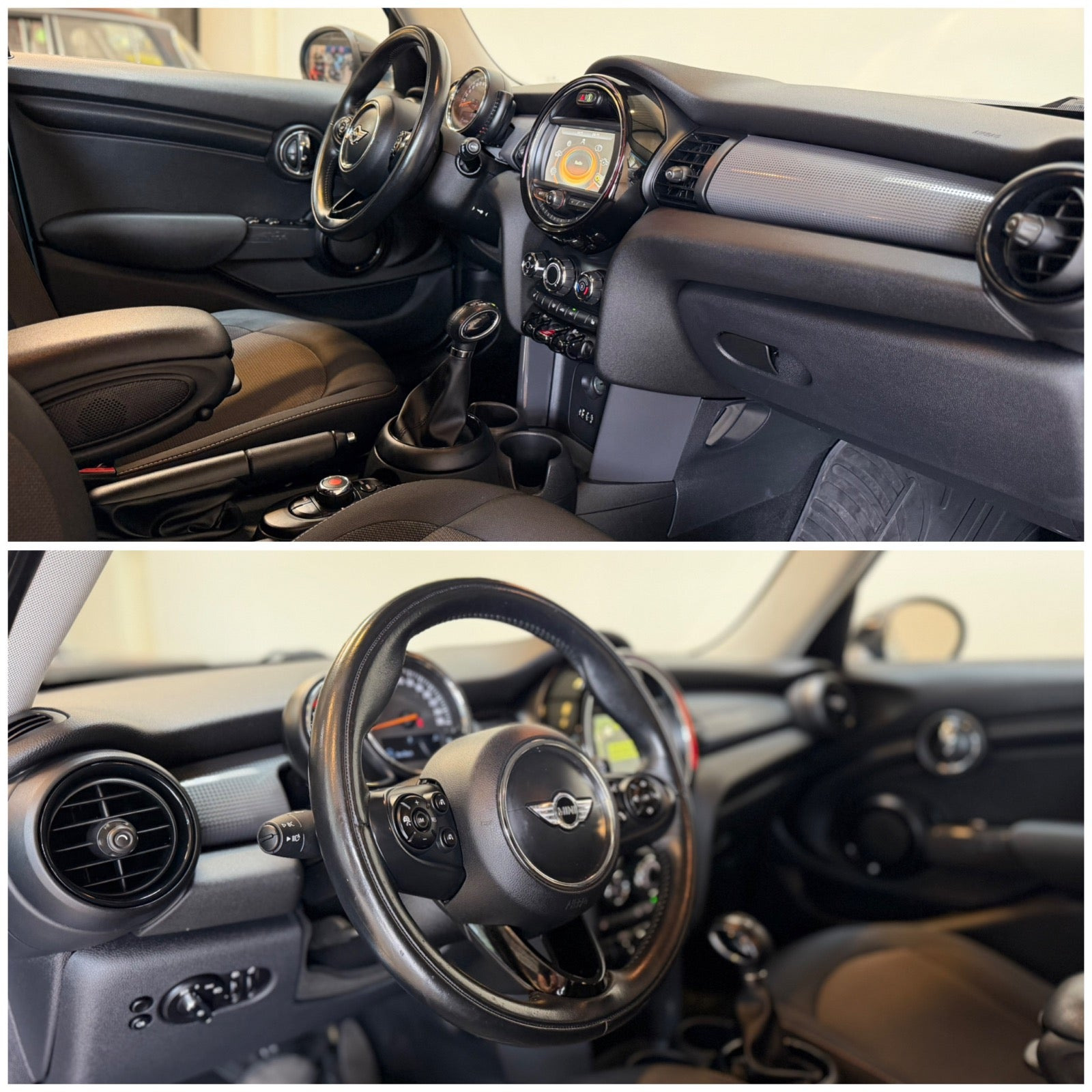 Blå Mini Cooper fra 2015