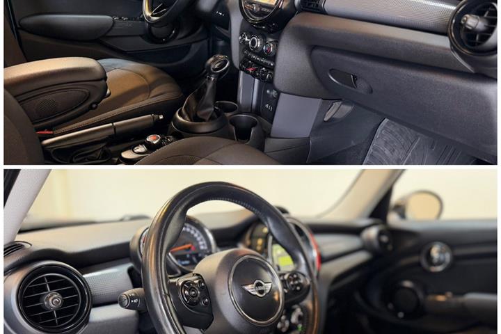 Blå Mini Cooper fra 2015