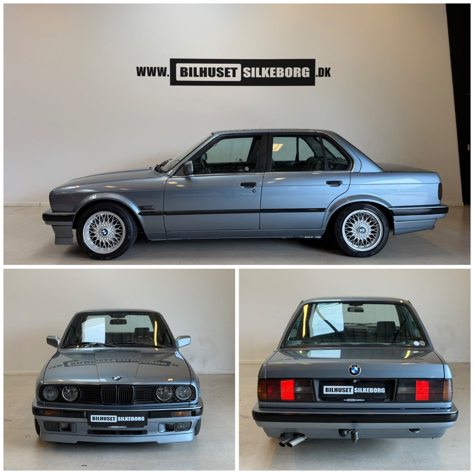 Sort BMW 320i fra 1989