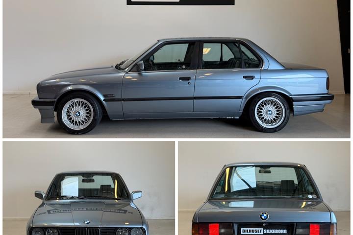 Sort BMW 320i fra 1989