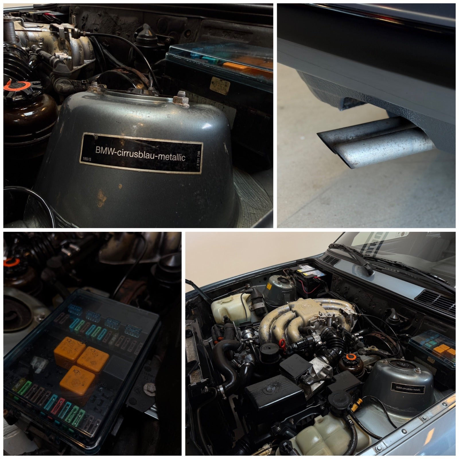 Sort BMW 320i fra 1989
