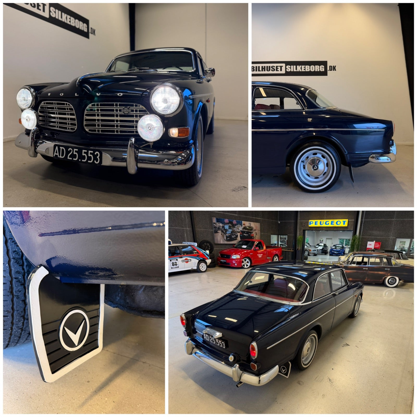 Blå Volvo 122S fra 1967