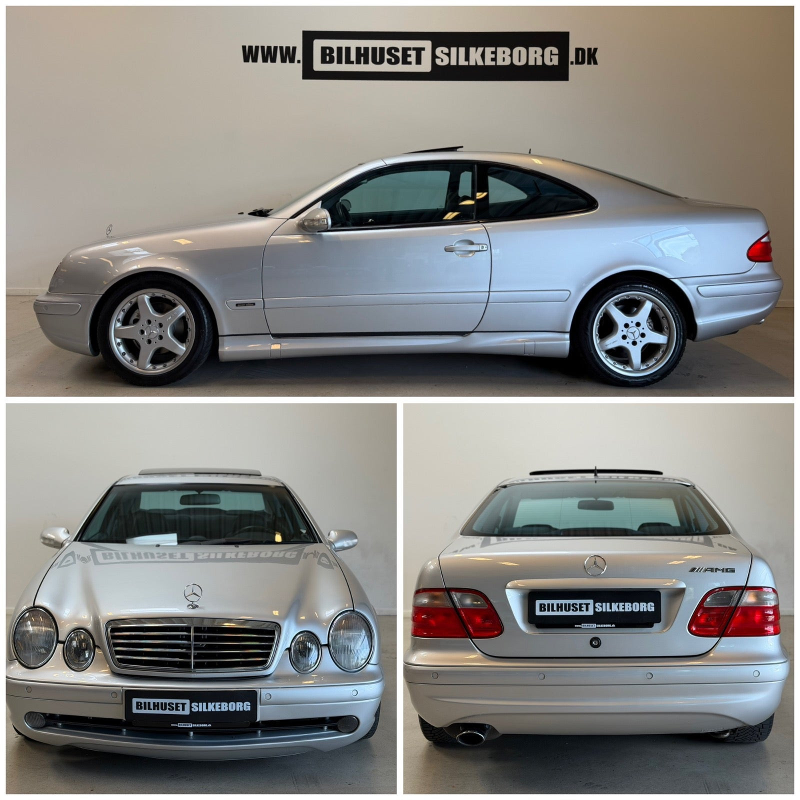 Sølv Mercedes CLK230 fra 2003