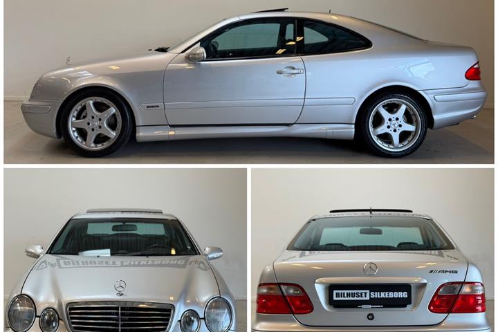 Sølv Mercedes CLK230 fra 2003