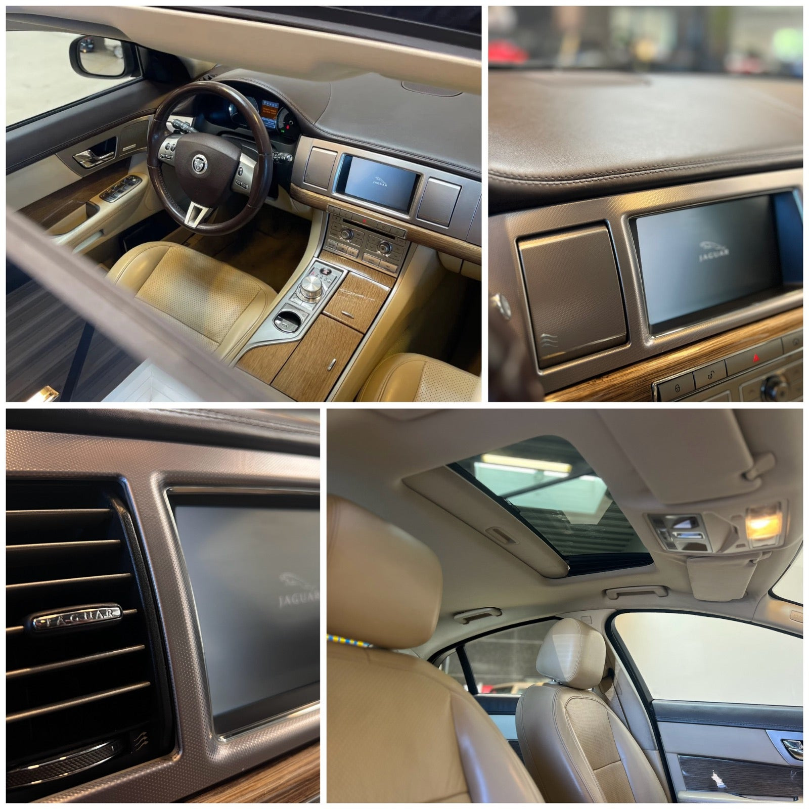 Brun Jaguar XF fra 2008