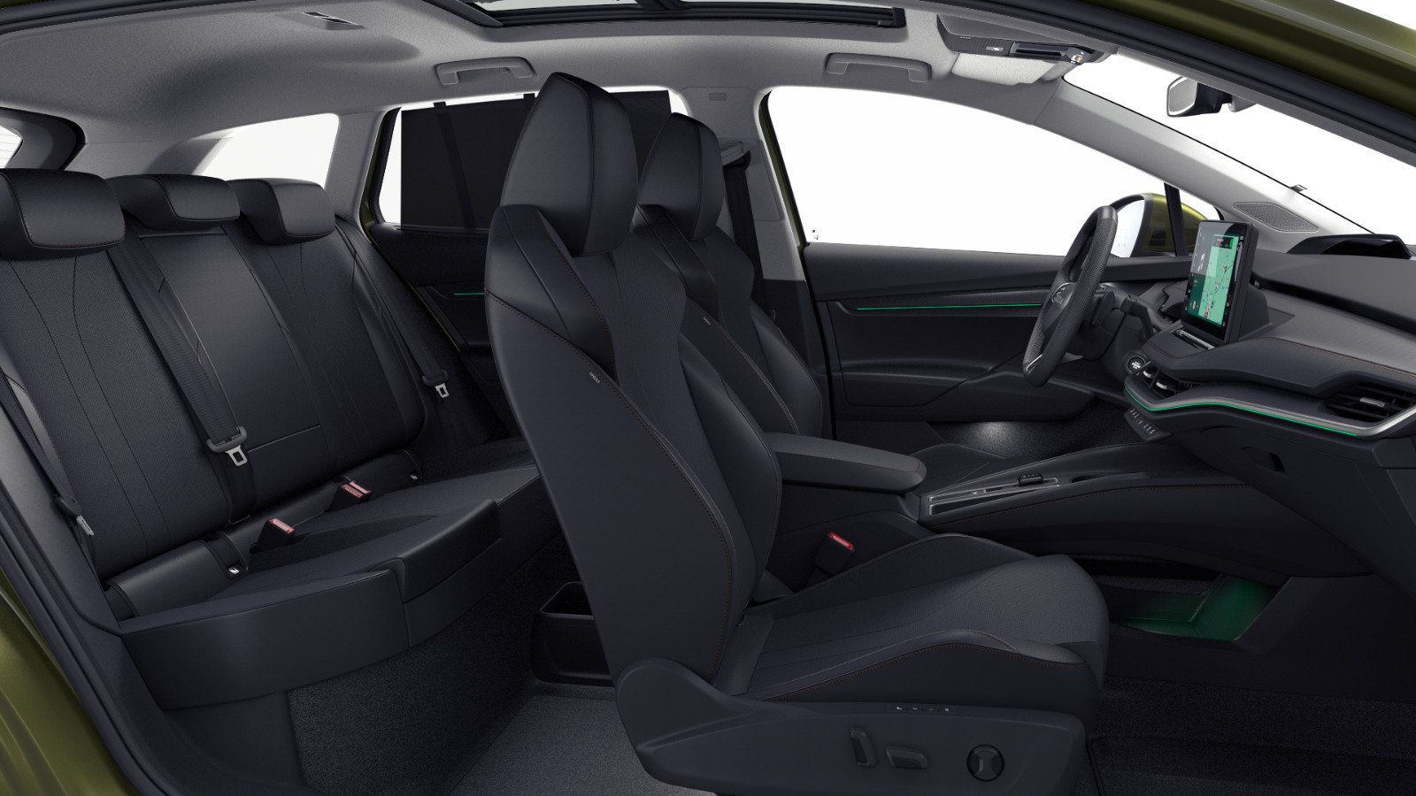Grøn Skoda Enyaq fra 2026