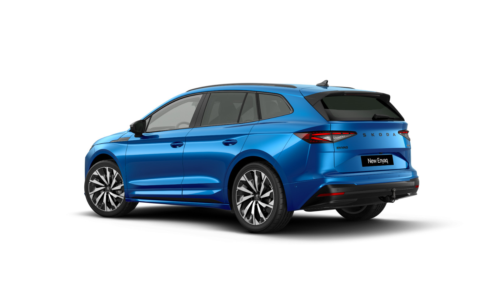 Blå Skoda Enyaq fra 2026