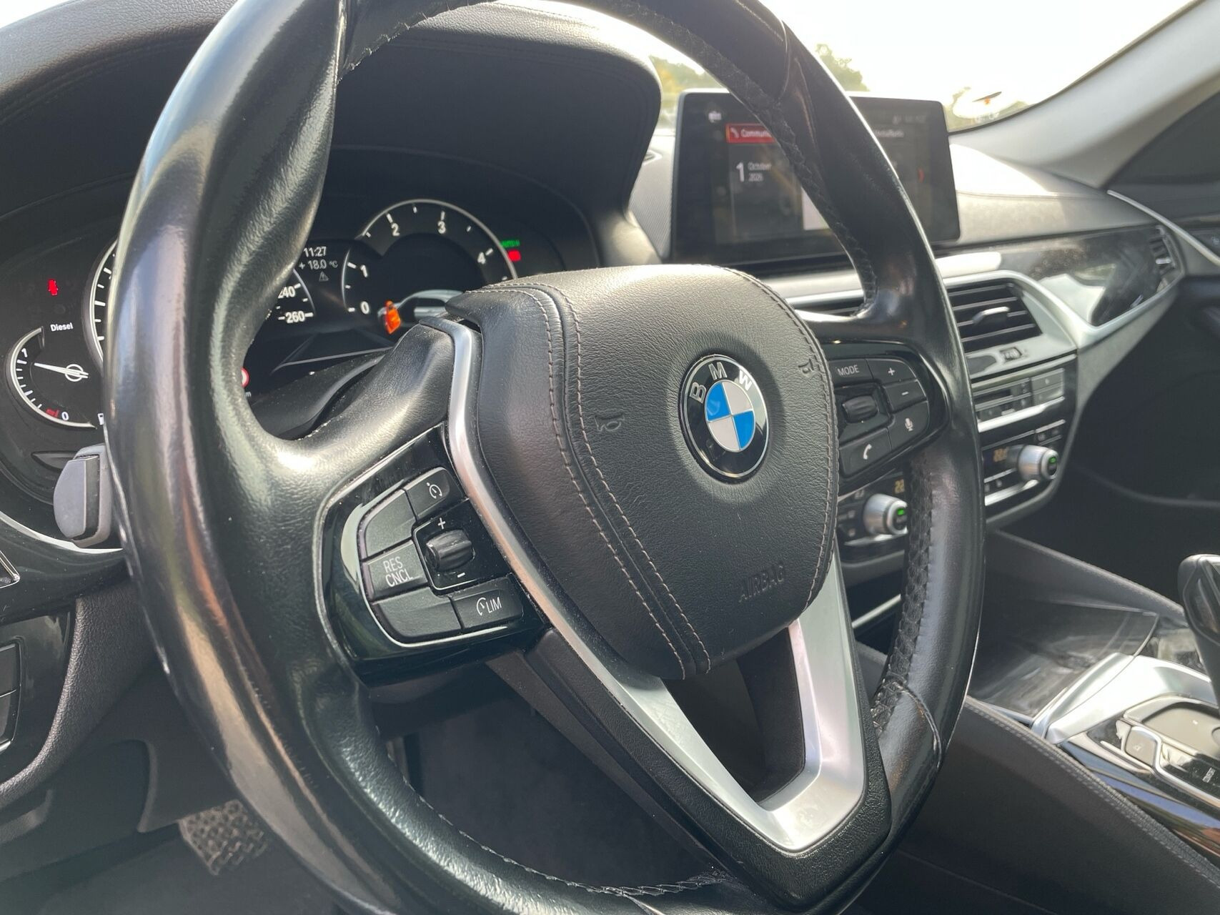 Sort BMW 520d fra 2018