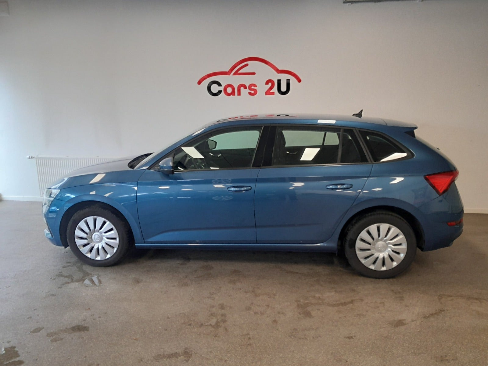 Blå Skoda Scala fra 2022