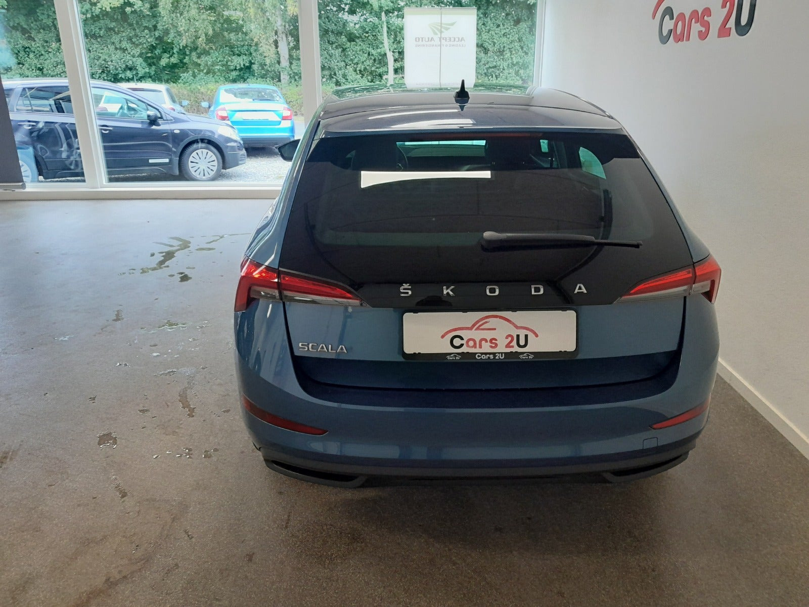 Blå Skoda Scala fra 2022