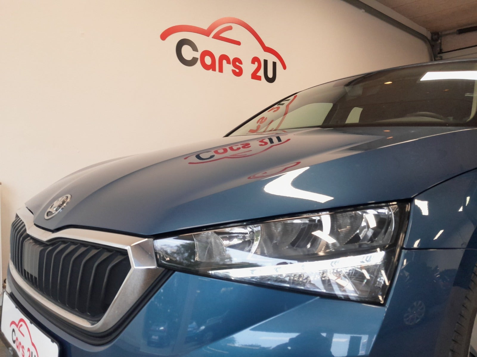 Blå Skoda Scala fra 2022