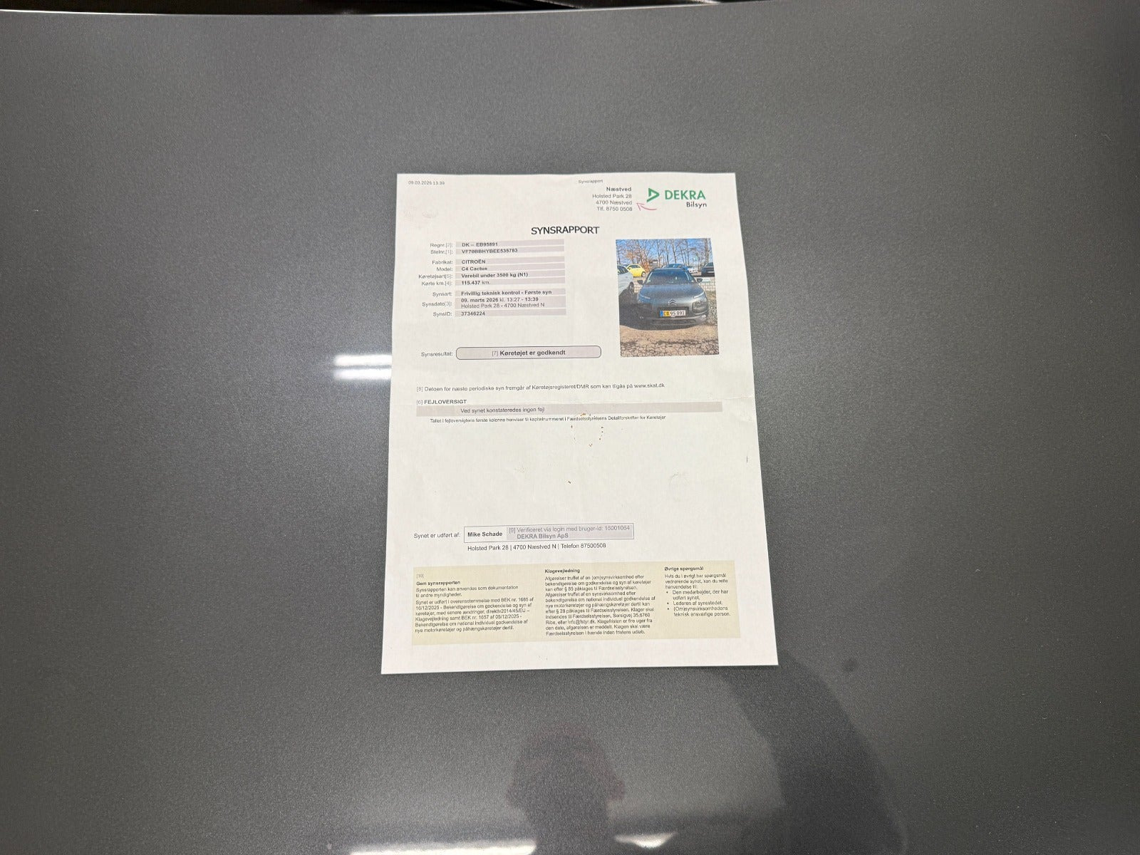 Grå Citroën C4 Cactus fra 2014