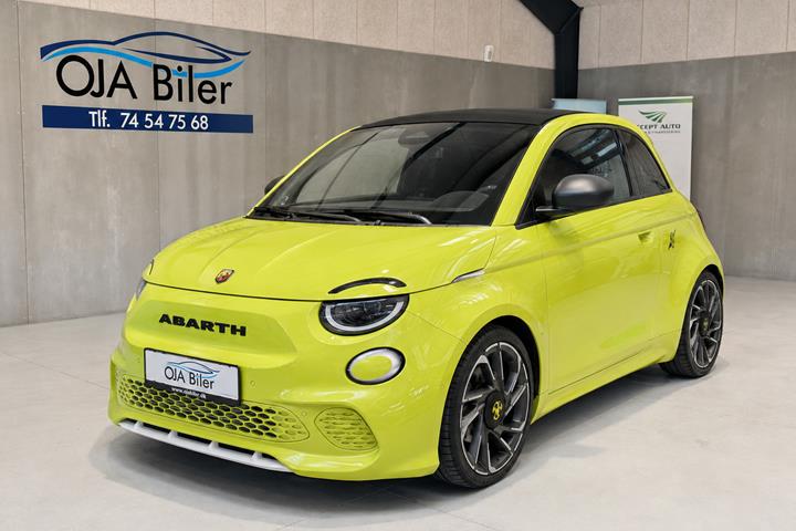 Gul Abarth 500e fra 2024