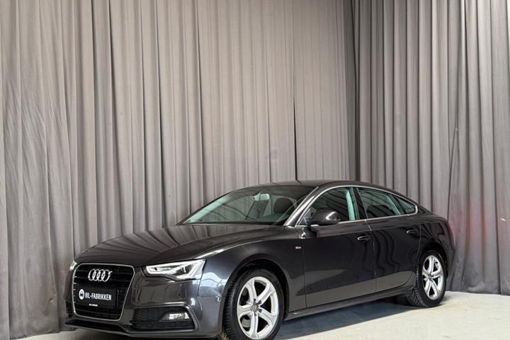 Grå Audi A5 fra 2016
